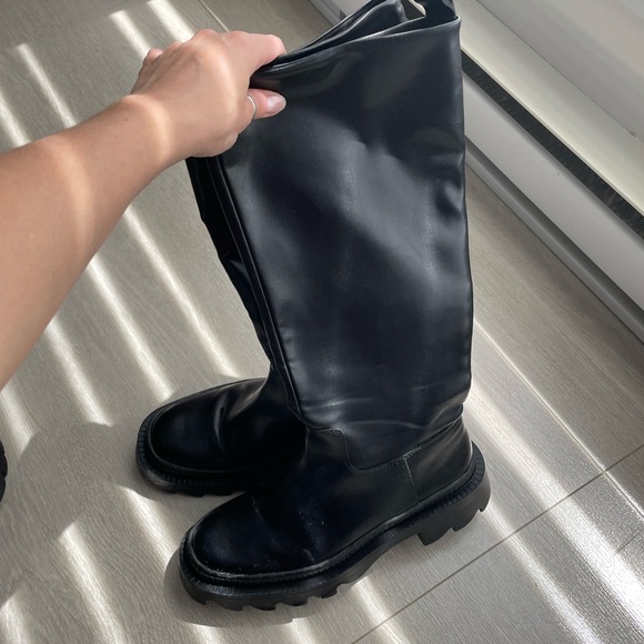 MANGO black chunky sole boots - Picture 9 of 15